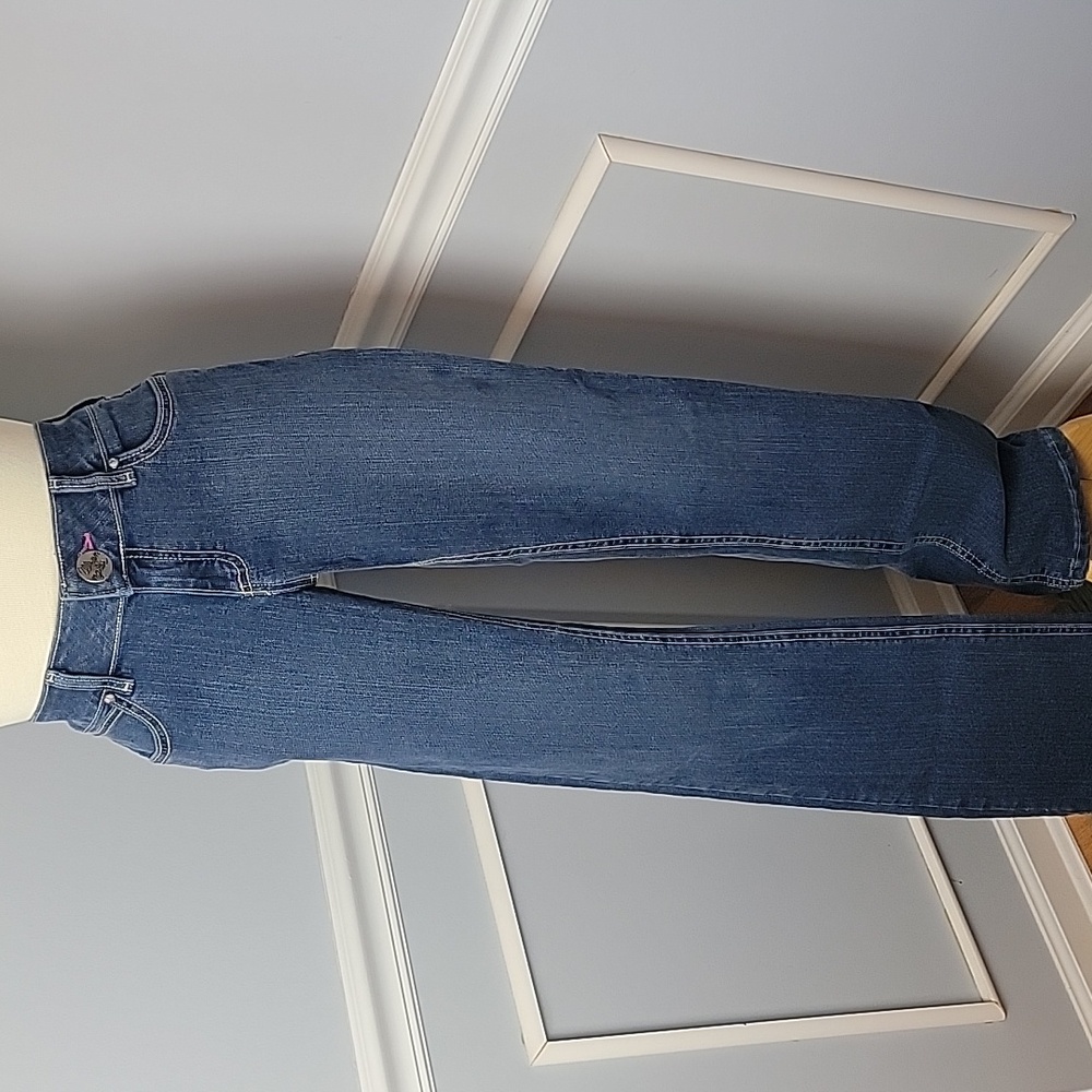 WRANGLER Flare Studded Rhinestone Embroidered Embellished Western Boho Jeans 5/6